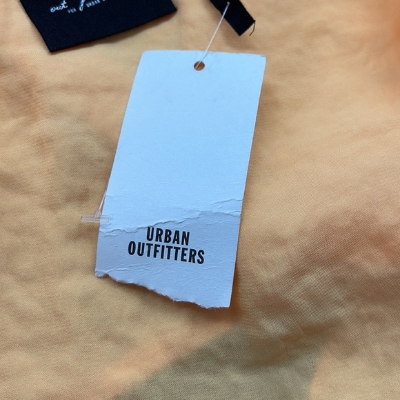 Out From Under NWT Peach Satin Cinch Side Asymmetrical Tank Top Size Small - Picture 8 of 11